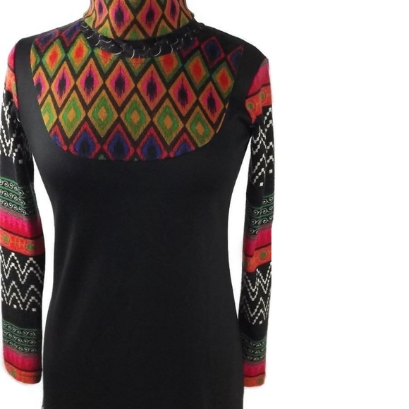 GLOBAL desi Womens Tunic Dress Top Beautiful XS - Picture 8 of 8